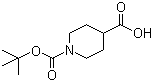 structure of CAS# 84358-13-4, N-BOC-piperidine-4-carboxylic acid