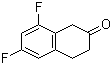 structure of CAS# 843644-23-5, 6,8-Difluoro-2-tetralone