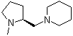 structure of CAS# 84466-85-3, (S)-1-Methyl-2-(piperidinomethyl)pyrrolidine