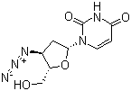 CAS # 84472-85-5, 3'-Azido-2',3'-dideoxyuridine, 2',3'-Dideoxy-3'-azidouridine, 3'-Azido-2',3'-dideoxy-1-beta-D-erythro-pentofuranosyluracil, 3'-Azido-2',3'-dideoxyuridine, AZU, AZdU, AzddU, CS 87, NSC 380882, Navuridine