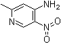 structure of CAS# 84487-12-7, 2-Methyl-5-nitro-4-pyridinamine