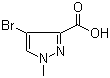 structure of CAS# 84547-86-4, 4-溴-1-甲基-1H-吡唑-3-羧酸