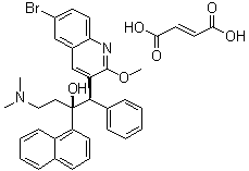 structure of CAS# 845533-86-0, 贝达喹啉富马酸盐