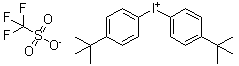 structure of CAS# 84563-54-2, Bis(4-tert-butylphenyl)iodonium trifluoromethanesulfonate