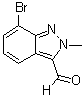 7-Bromo-2-methyl-2H-indazole-3-carboxaldehyde molecular structure (CAS 845751-70-4)