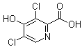 3,5-二氯-4-羟基-2-吡啶羧酸分子结构 (CAS 846045-08-7)