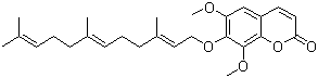 CAS # 84652-32-4, Farnochrol, 6,8-Dimethoxy-7-[[(2E,6E)-3,7,11-trimethyl-2,6,10-dodecatrienyl]oxy]-2H-1-benzopyran-2-one
