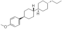 CAS 登录号：84655-98-1, 1-甲氧基-4-[(反式,反式)-4'-丙基[1,1'-联环己烷]-4-基]苯