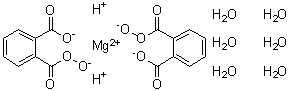 镁二(单过氧邻苯二甲酸盐)六水合物分子结构 (CAS 84665-66-7)