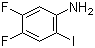 4,5-Difluoro-2-iodoaniline molecular structure (CAS 847685-01-2)