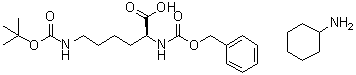 N6-[(1,1-Dimethylethoxy)carbonyl]-N2-[(phenylmethoxy)carbonyl]-L-lysine compd. with cyclohexanamine (1:1) molecular structure (CAS 84803-72-5)