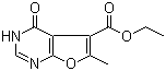 CAS 登录号：848316-19-8, 3,4-二氢-6-甲基-4-氧代呋喃并[2,3-d]嘧啶-5-甲酸乙酯
