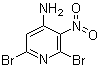 structure of CAS# 848470-14-4, 2,6-二溴-3-硝基吡啶-4-胺