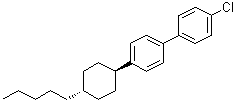 4-氯-4'-(反式-4-戊基环己基)-1,1'-联苯分子结构 (CAS 84868-00-8)