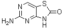structure of CAS# 848691-22-5, 5-Aminothiazolo[4,5-d]pyrimidin-2(3H)-one