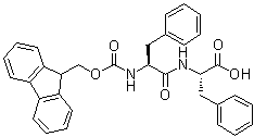 structure of CAS# 84889-09-8, N-[(9H-Fluoren-9-ylmethoxy)carbonyl]-L-phenylalanyl-L-phenylalanine
