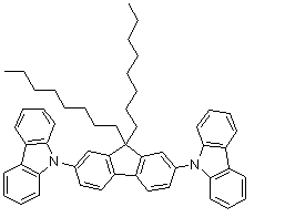 CAS 登录号：848900-30-1, 2,7-二(9-咔唑基)-9,9-二辛基芴
