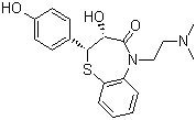 CAS 登录号：84903-82-2, 去乙酰-O-去甲基地尔硫卓, (2S,3S)-5-[2-(二甲基氨基)乙基]-2,3-二氢-3-羟基-2-(4-羟基苯基)-1,5-苯并硫氮杂卓-4(5H)-酮