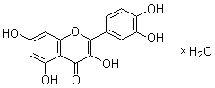 槲皮素水合物分子结构 (CAS 849061-97-8)