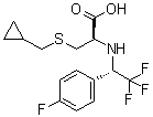 S-(Cyclopropylmethyl)-N-[(1S)-2,2,2-trifluoro-1-(4-fluorophenyl)ethyl]-L-cysteine molecular structure (CAS 849094-18-4)
