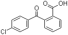 2-(4-氯苯甲酰)苯甲酸分子结构 (CAS 85-56-3)
