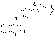 structure of CAS# 85-73-4, Phthalylsulfathiazole