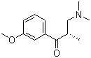 structure of CAS# 850222-40-1, (S)-3-Dimethylamino-1-(3-methoxyphenyl)-2-methyl-1-propanone