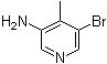 3-Amino-5-bromo-4-methylpyridine molecular structure (CAS 850892-12-5)