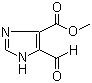 structure of CAS# 85110-06-1, 5-Formylimidazole-4-carboxylic acid methyl ester