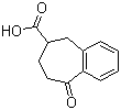 6,7,8,9-四氢-9-氧代-5H-苯并环庚烯-6-羧酸分子结构 (CAS 85124-48-7)