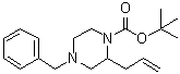 CAS # 851331-38-9, 4-(Phenylmethyl)-2-(2-propen-1-yl)-1-piperazinecarboxylic acid 1,1-dimethylethyl ester