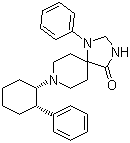 1-苯基-8-[(1S,2S)-2-苯基环己基]-1,3,8-三氮杂螺[4.5]癸烷-4-酮分子结构 (CAS 851337-24-1)