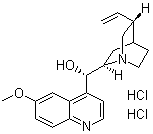 奎尼丁二盐酸盐分子结构 (CAS 85135-88-2)