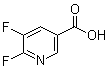 5,6-Difluoro-3-pyridinecarboxylic acid molecular structure (CAS 851386-33-9)