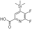 CAS 登录号：851386-37-3, 5,6-二氟-4-(三甲基硅烷基)吡啶-2-甲酸