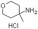 structure of CAS# 851389-38-3, (4-Methyltetrahydro-2H-pyran-4-yl)amine hydrochloride