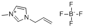 1-烯丙基-3-甲基咪唑鎓四氟硼酸盐分子结构 (CAS 851606-63-8)