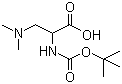 structure of CAS# 851653-36-6, Boc-DL-2-amino-3-(dimethylamino)propionic acid
