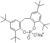 structure of CAS# 85209-91-2, Sodium 2,2'-methylene-bis-(4,6-di-tert-butylphenyl)phosphate