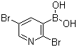 structure of CAS# 852228-14-9, 2,5-Dibromopyridine-3-boronic acid