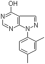 CAS 登录号：852313-95-2, 4-羟基-1-(2,4-二甲基苯基)吡唑并[3,4-d]嘧啶