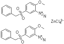 CAS # 85237-45-2, Bis[2-methoxy-5-[(phenylmethyl)sulfonyl]benzenediazonium] (T-4)-tetrachlorozincate