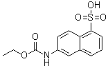 CAS 登录号：85237-52-1, 6-[(乙氧羰基)氨基]-1-萘磺酸