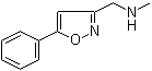 N-甲基-5-苯基-3-异恶唑甲胺分子结构 (CAS 852431-02-8)