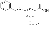 CAS # 852520-53-7, 3-Benzyloxy-5-isopropoxybenzoic acid, 3-[(1-Methylethyl)oxy]-5-[(phenylmethyl)oxy]benzoic acid
