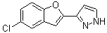 structure of CAS# 852690-99-4, 3-(5-Chloro-2-benzofuranyl)-1H-pyrazole