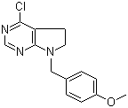 4-氯-6,7-二氢-7-[(4-甲氧基苯基)甲基]-5H-吡咯并[2,3-d]嘧啶分子结构 (CAS 853680-76-9)