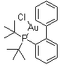 Chloro(di-tert-butyl(2-phenylphenyl)phosphine)gold molecular structure (CAS 854045-93-5)