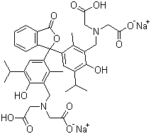 百里酚酞氨羧络合钠盐分子结构 (CAS 85409-48-9)