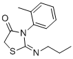 3-(2-Methylphenyl)-2-((Z)-propylimino)thiazolidin-4-one molecular structure (CAS 854107-53-2)